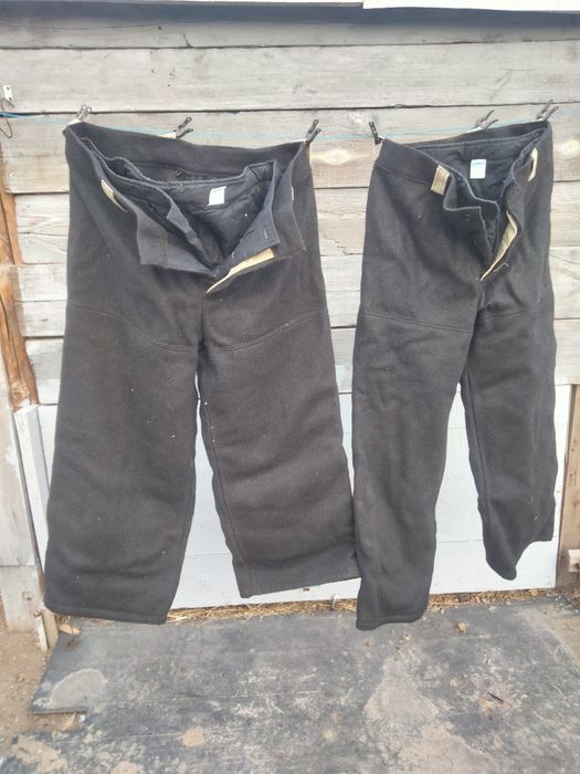 Штаны сварщика теплые.