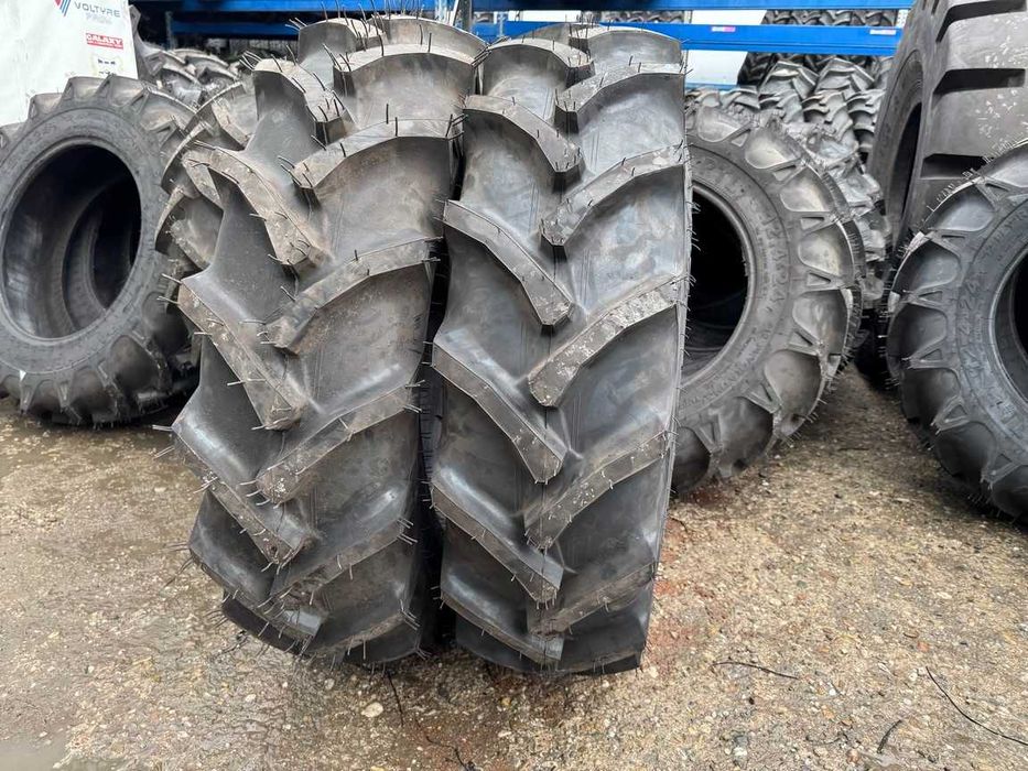 Anvelope noi 12.4-24 cu 12 pliuri marca PANTHER de tractor fata