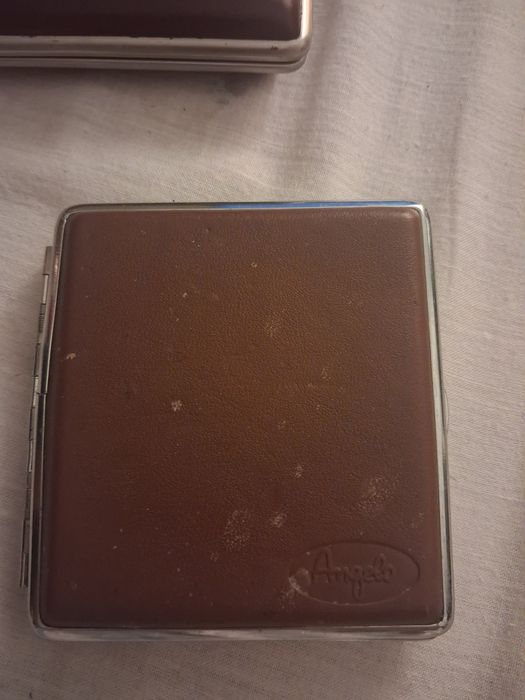 Lot tabachere vinteage piele