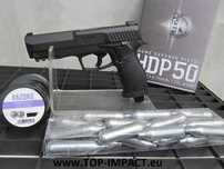 Pistol Airsoft cu BILE DE CAUCIUC PutereMaxima 21j Co2 FARA PERMIS