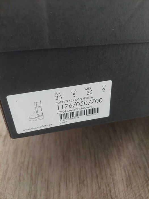 Massimo Dutti боти / ботуши от естествена кожа