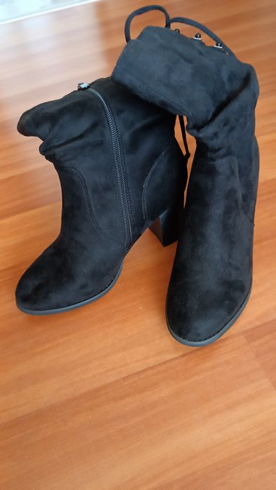 НОВИ!Дамски боти велурени