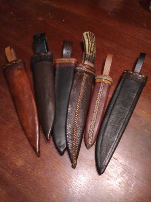 Кания за нож от естествена кожа