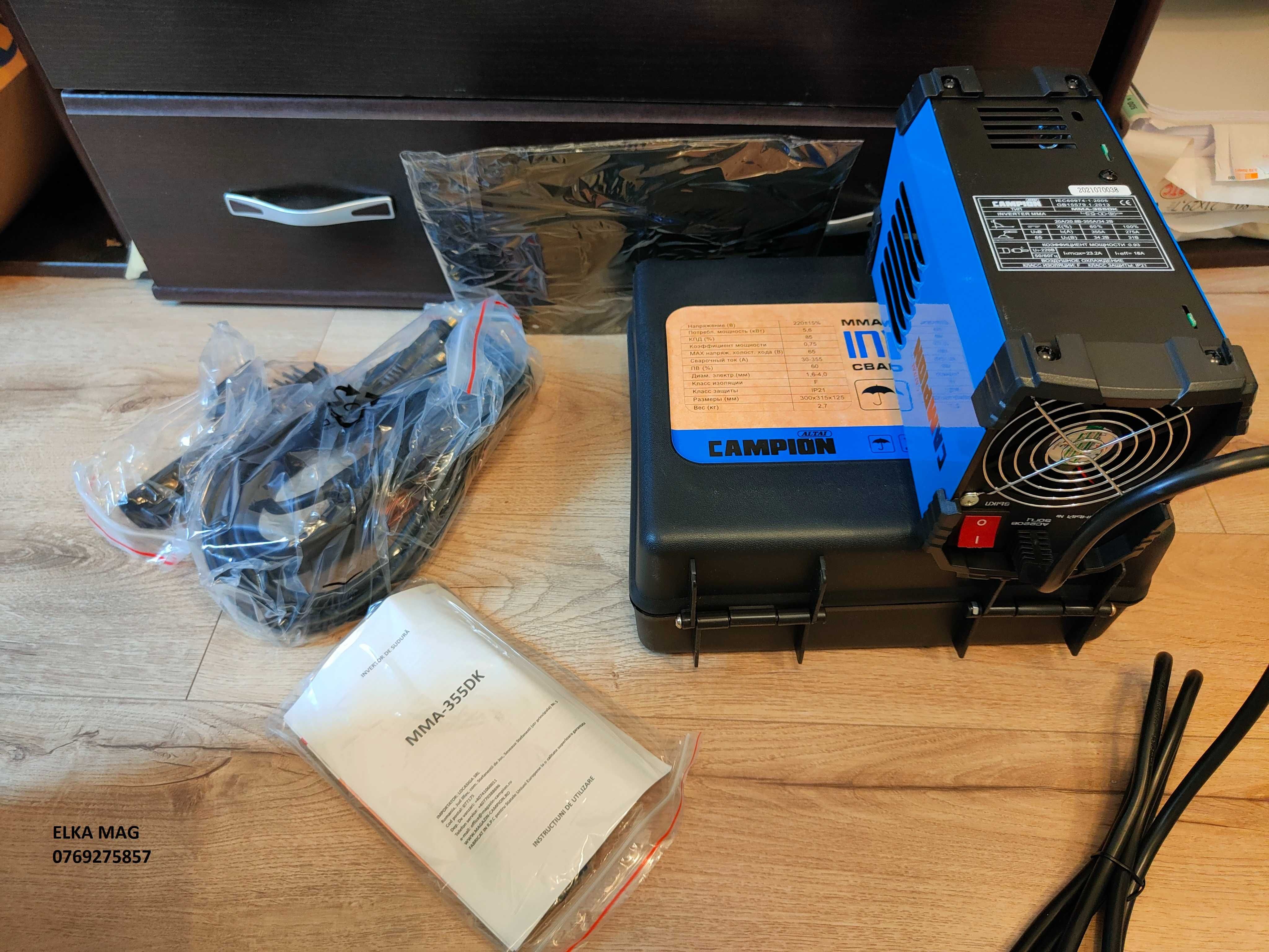 Invertor de sudura Campion MMA 355DK IGBT Transport !
20lei!