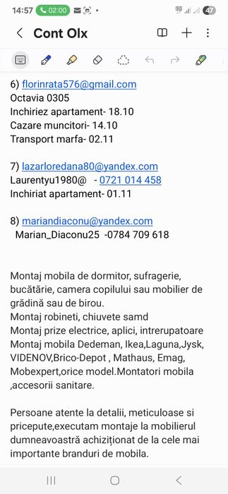 Inchiriez  camere la Vila Ysy pentru muncitori