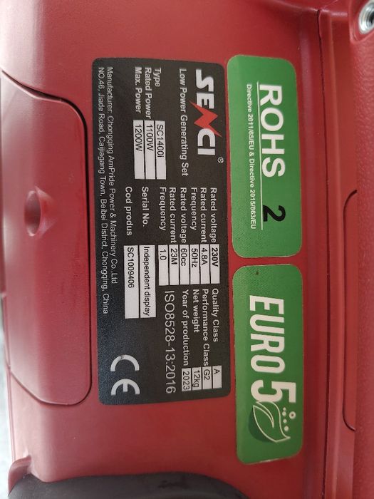 Generator Senci sc1400i