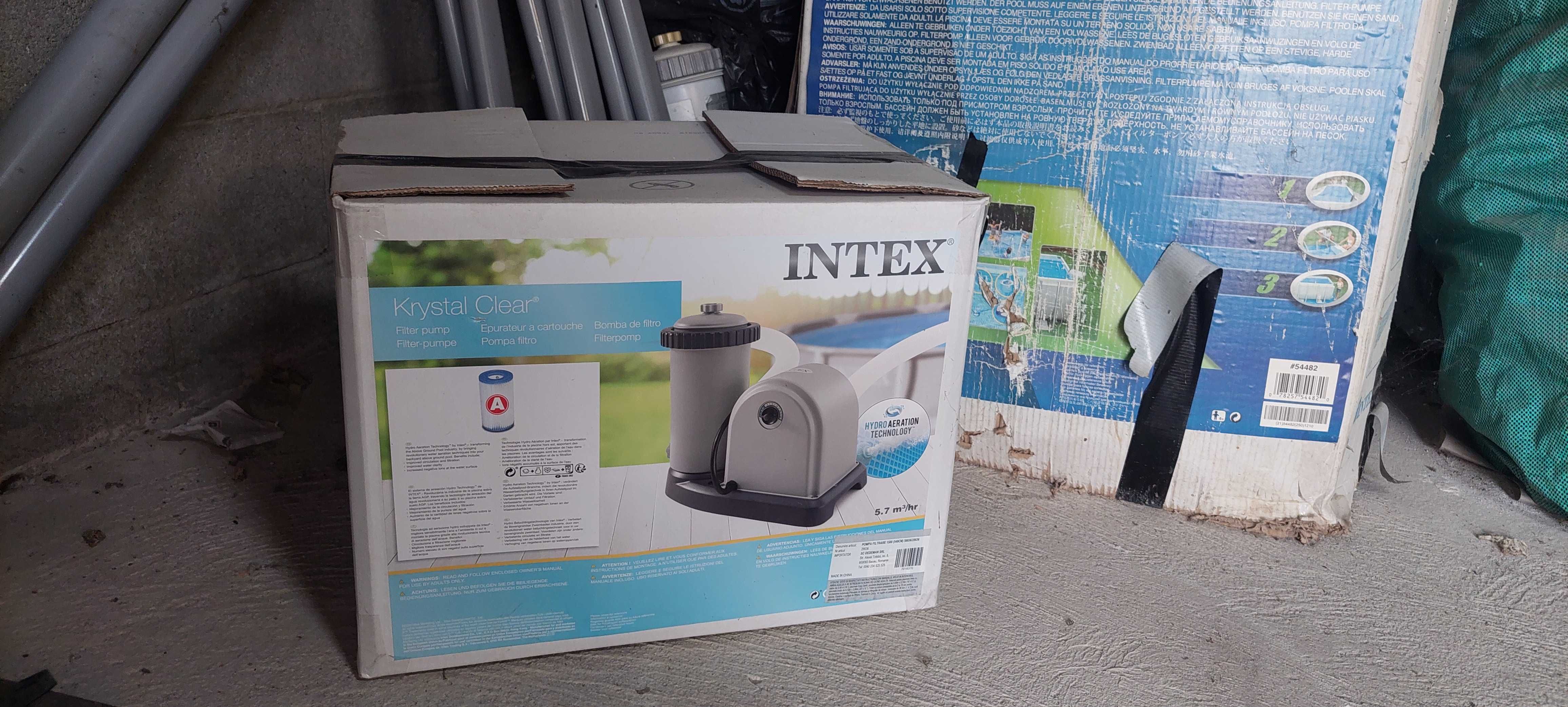 Piscina cu cadru metalic intex 5.49 x 2.47 x 1.32