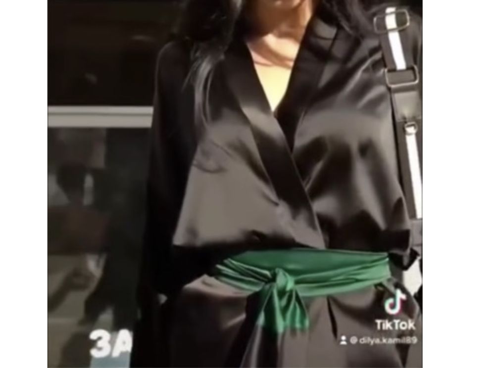 Накидка черная кимоно