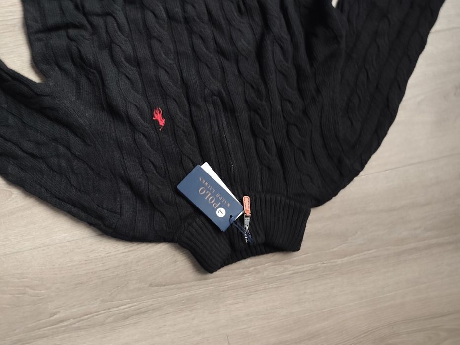 Pulover cu fermoar Ralph Lauren negru