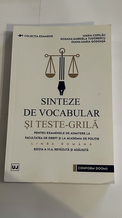 Vând manuale pentru admiterea la Facultatea de Drept si Politie