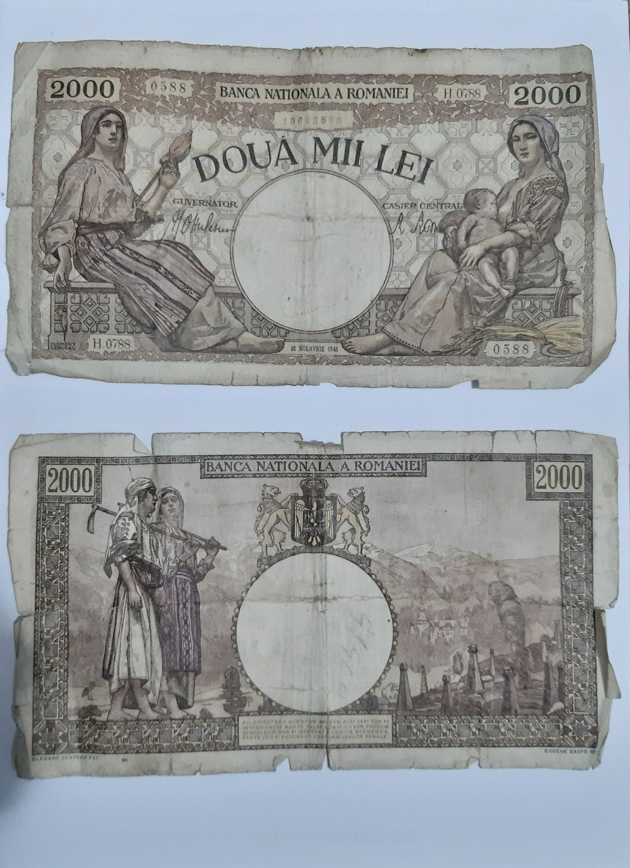 Bani vechi românești , 3 ruble și 30 koroane -100 lei / buc.