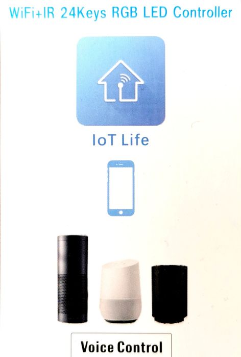 LICHIDARE STOC! Kit Banda LED Smart® RGB WiFi 5050 Google Home, Alexa