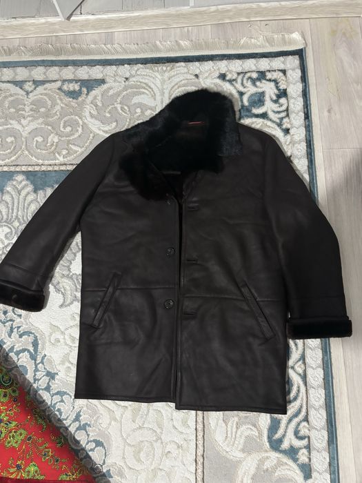 Продаю мужскую дублёнку 52 размера. Дублированная кожа с мехом