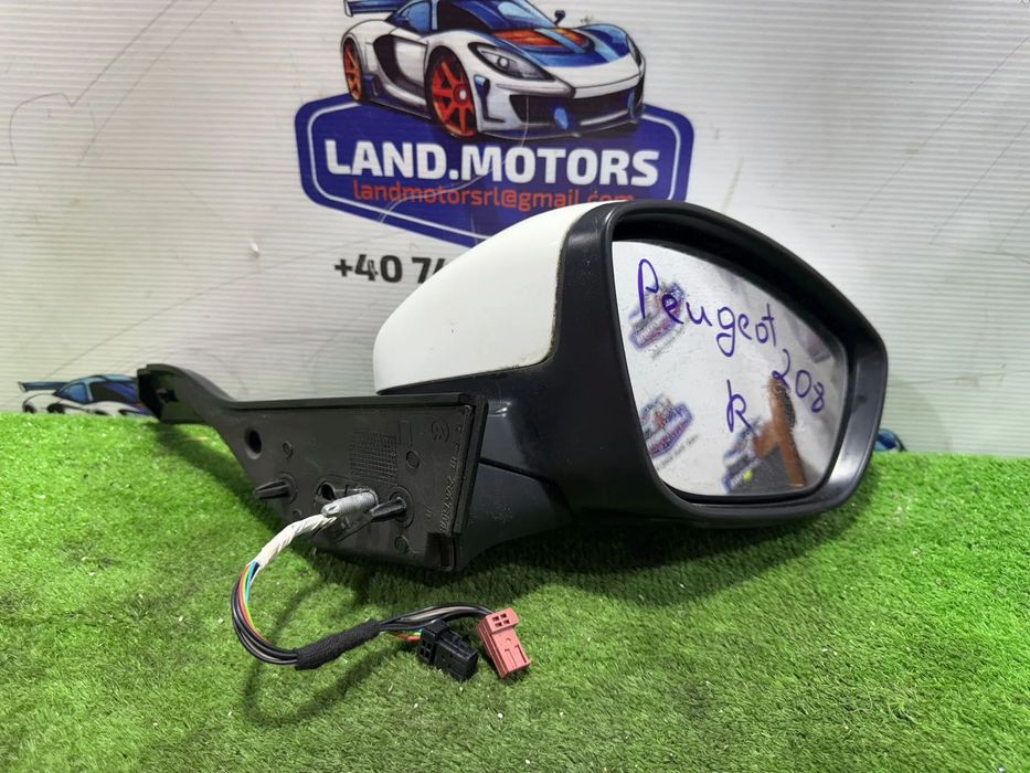 OGLINDA DREAPTA 1-3 PINI / 2-6 PINI PEUGEOT 208 2015 1.0 BENZINA / BERLINA 3 USI COD OEM 232673078 1611240380 2012-2019