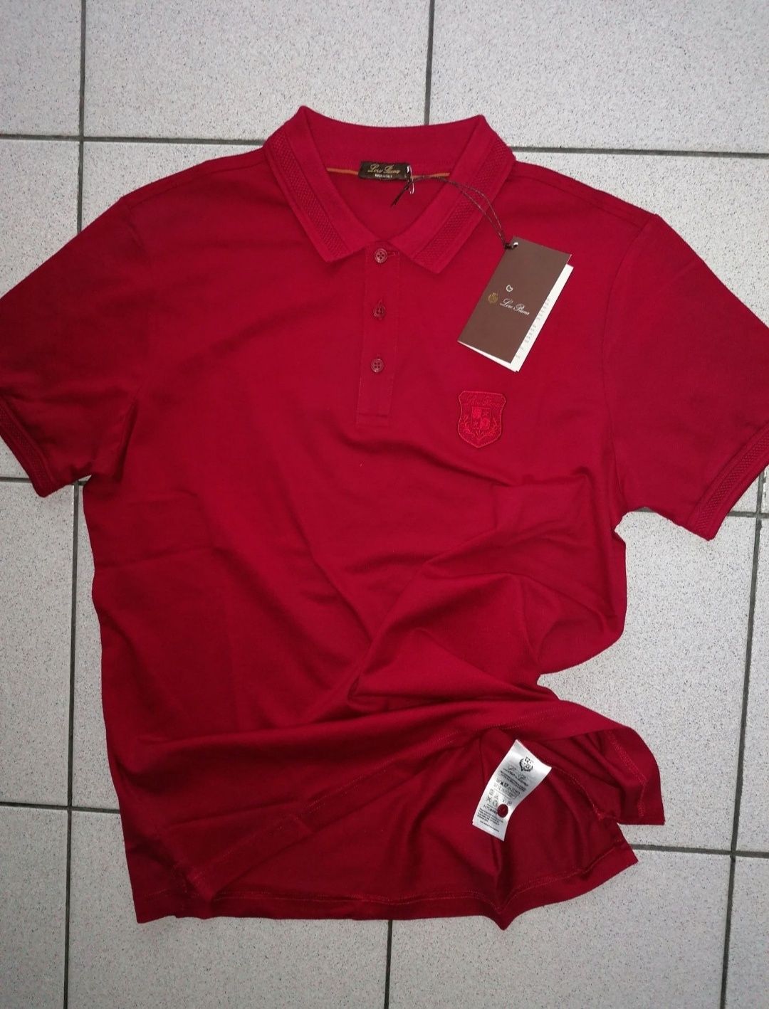 L®ro Piana® - НОВА - мъжка поло тениска - 50(L)
