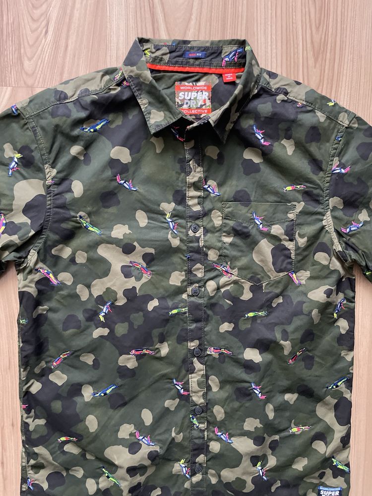 SUPERDRY / мъжка риза къс ръкав S/M