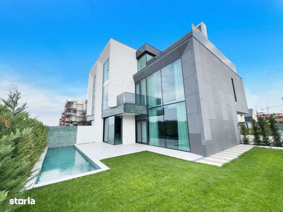 NEXO Nature Pipera -Vile Inteligente-Piscină Încălzită-Living înalt 7m