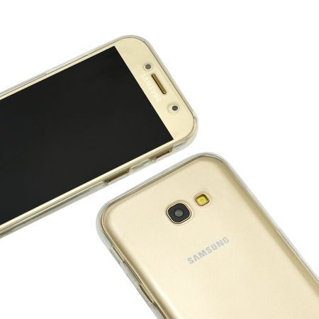 Husa Full TPU 360° (fata + spate) pentru Samsung Galaxy A3 (2017), Tra