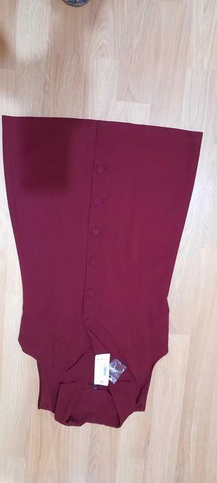 Дамска къса рокля с копчета