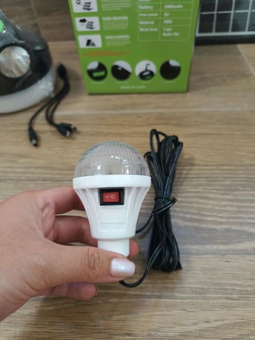 Kit solar GDPlus GD-P20 cu lampa multifunctionala