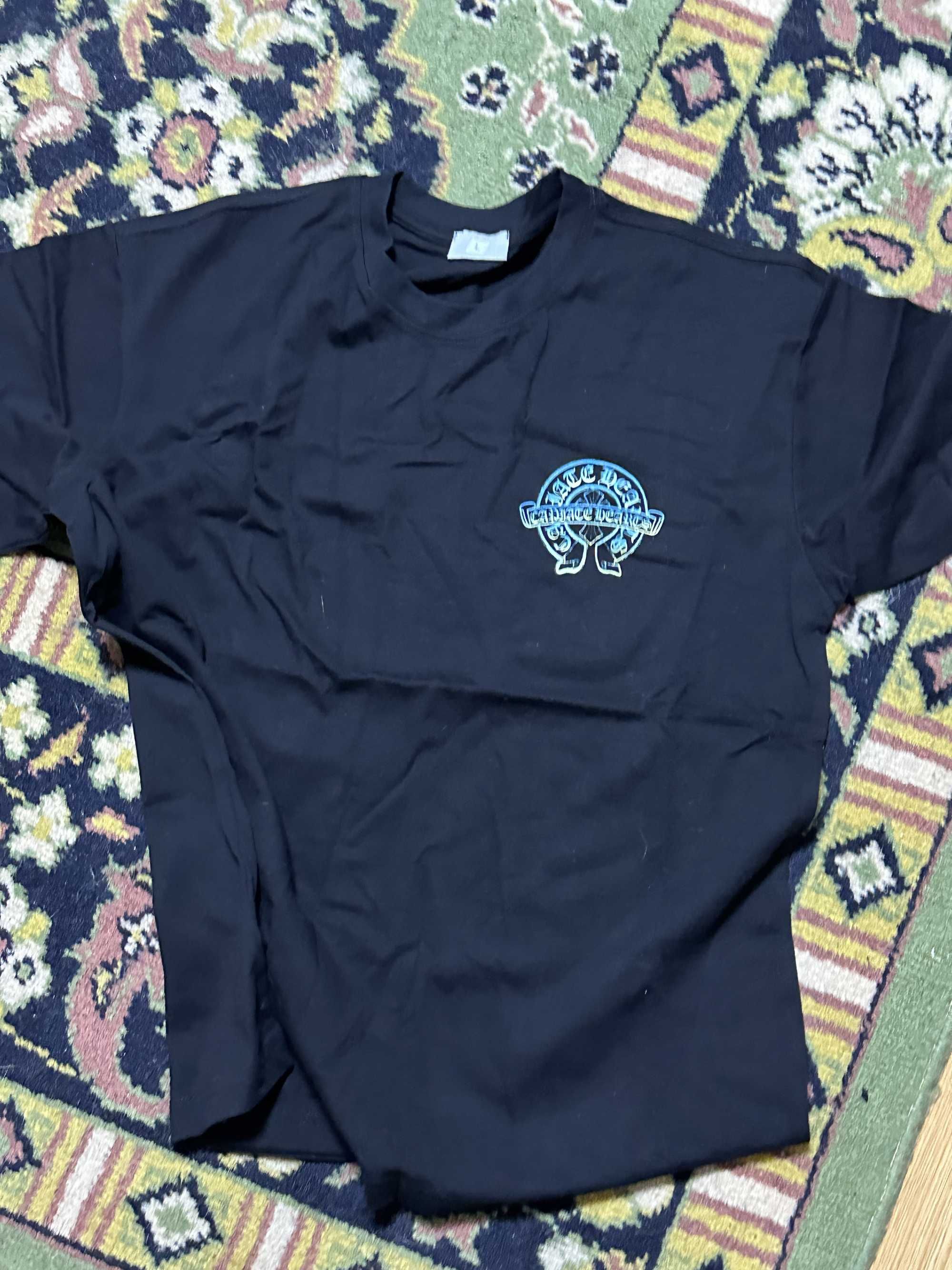 Chrome Hearts Fantasy Tricou T-Shirt Blue/Albastru