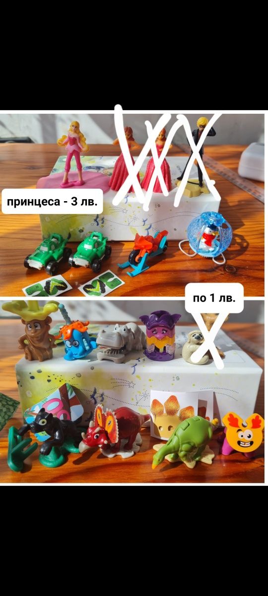3.Киндер играчки от шоколадови яйца ( Kinder Surprise)