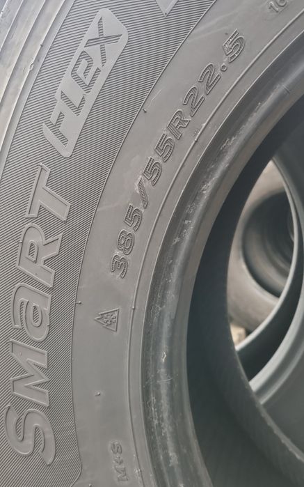 2 Anvelope Hankook 385/55 R22.5  DOT1622 Stare Perfecta.