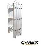 Мултифункционална алуминиева стълба CIMEX MFL6.0 - 6,00 м., (4х5)