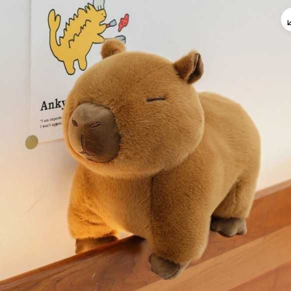 Плюшена играчка Капибара Реалистична 30см, плюшени играчки Capybara