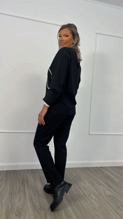 Trening bumbac din 2 piese bluza si pantaloni deosebit, confortabil