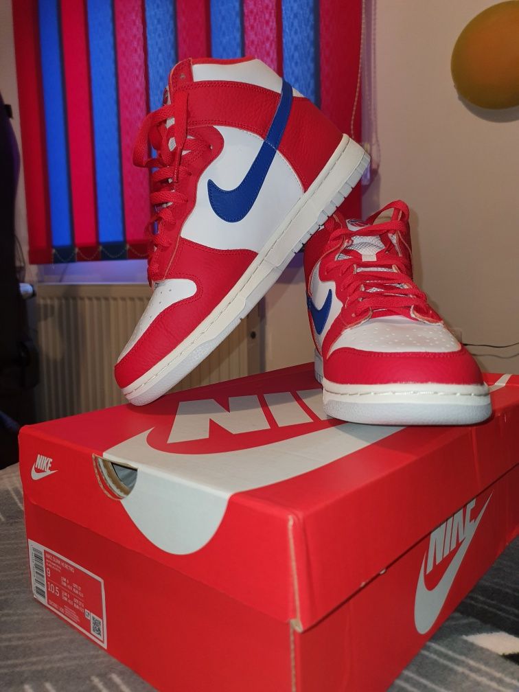 Nike dunk high university red & blue