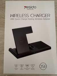 Беспроводная зарядка Yesido Wireless charger 15w 4in1