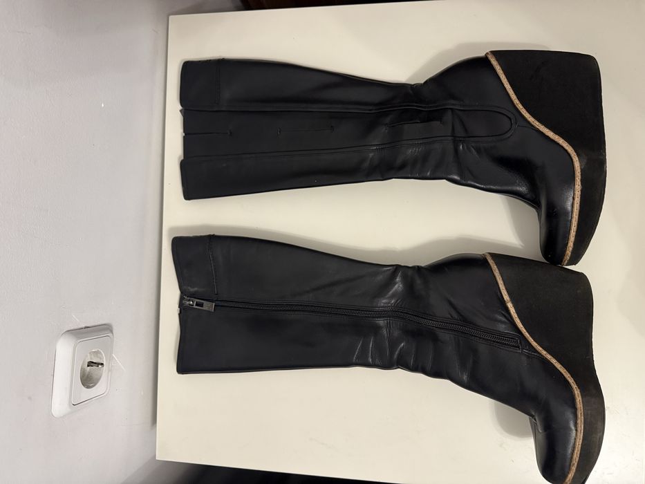 дамски ботуши Calvin Klein на платформа