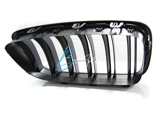 Бъбреци М дизайн за БМВ Ф10 Ф11/BMW F10 F11-Черен Гланц Двойни ребра