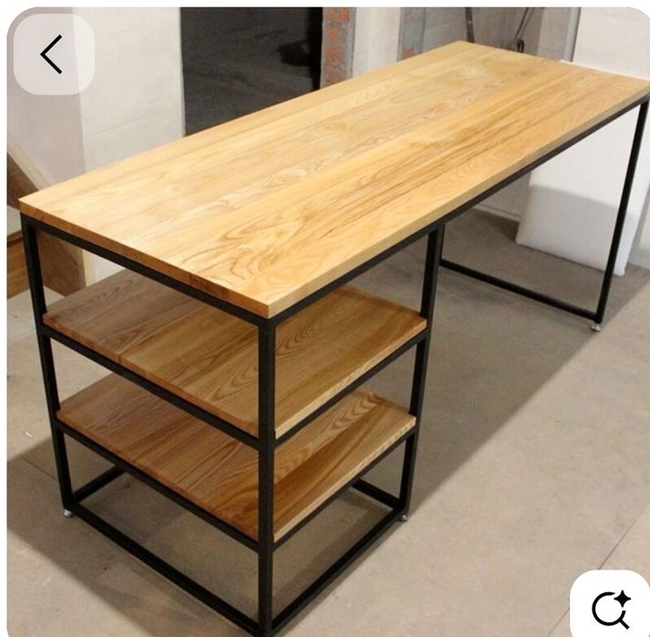 Loft mebel kompyuterni rabochi stol