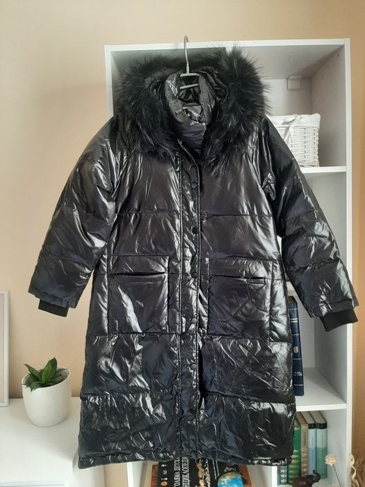 Черно зимно яке с гъши пух