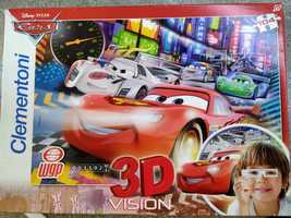 Детски пъзел 3D Cars 2 104 части-Clementoni