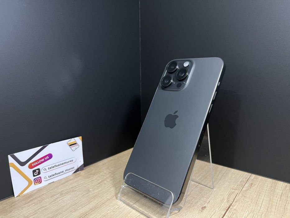 Iphone 15 Pro Max 256Gb Black Titanium Second-Hand Foarte Bun 3 ani ga