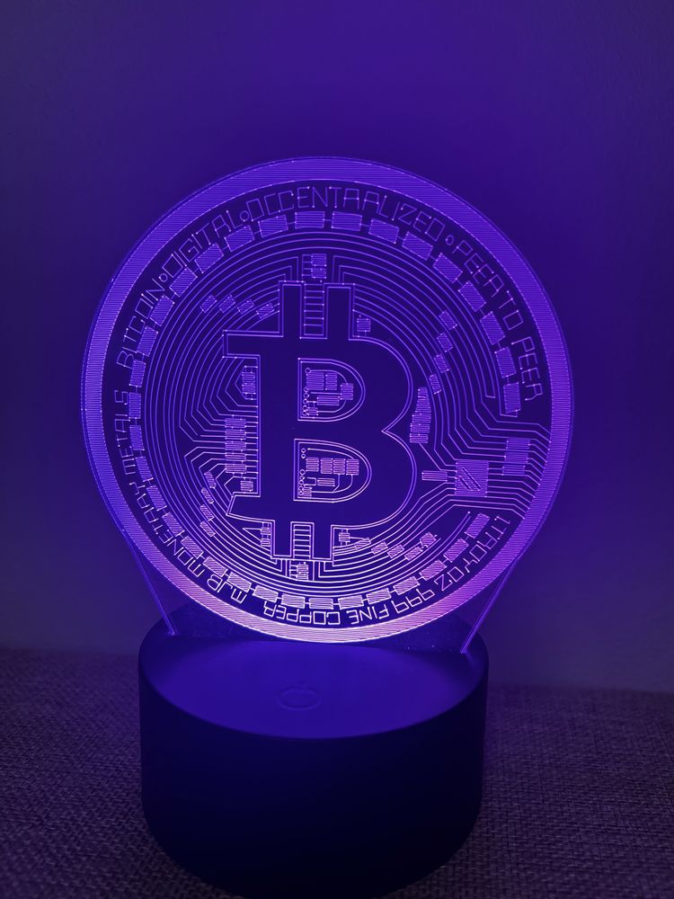 Lampa LED Bitcoin Night light
