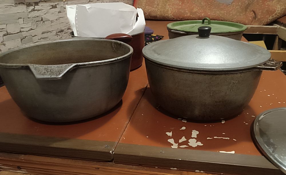 Alumin qozonla. 3 ta 8 litr