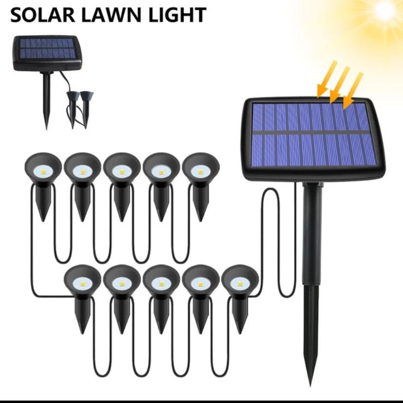 Lumină solară LED pentru gazon