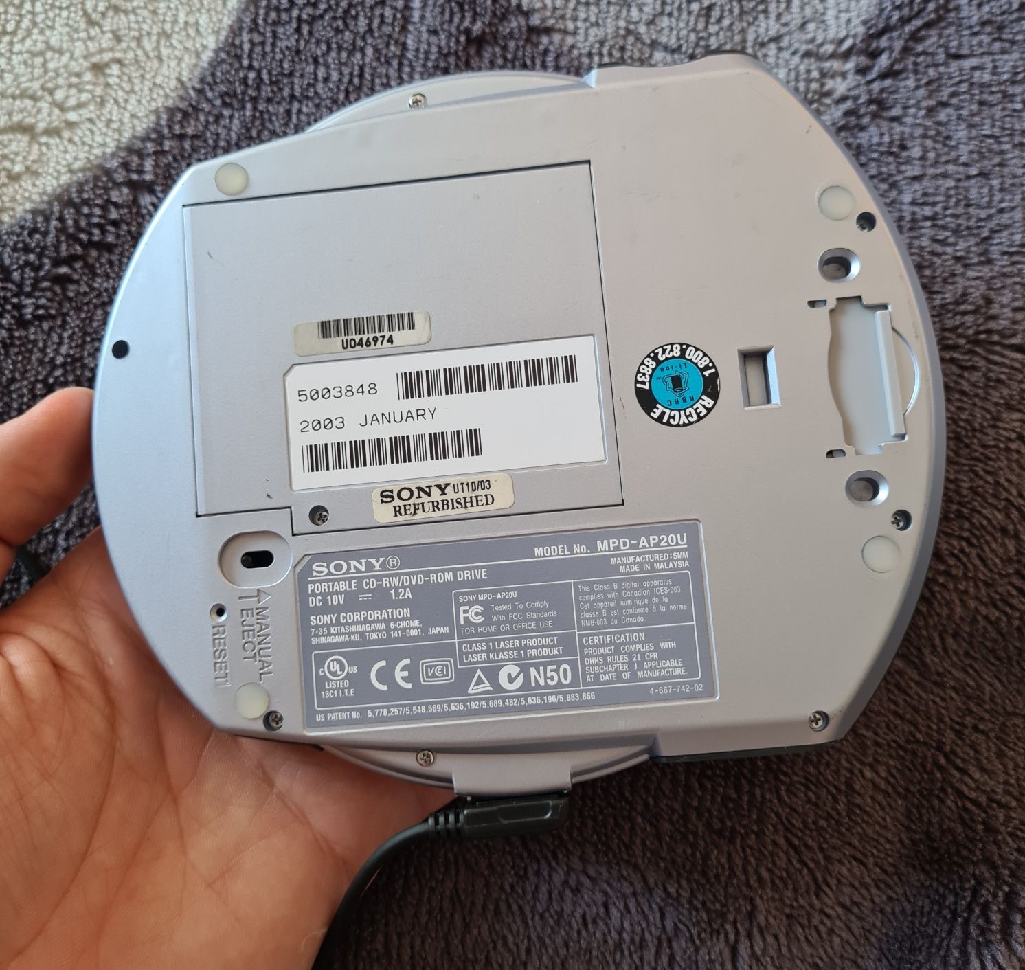 CD Player Portabil Sony MPD-AP20U Walkman