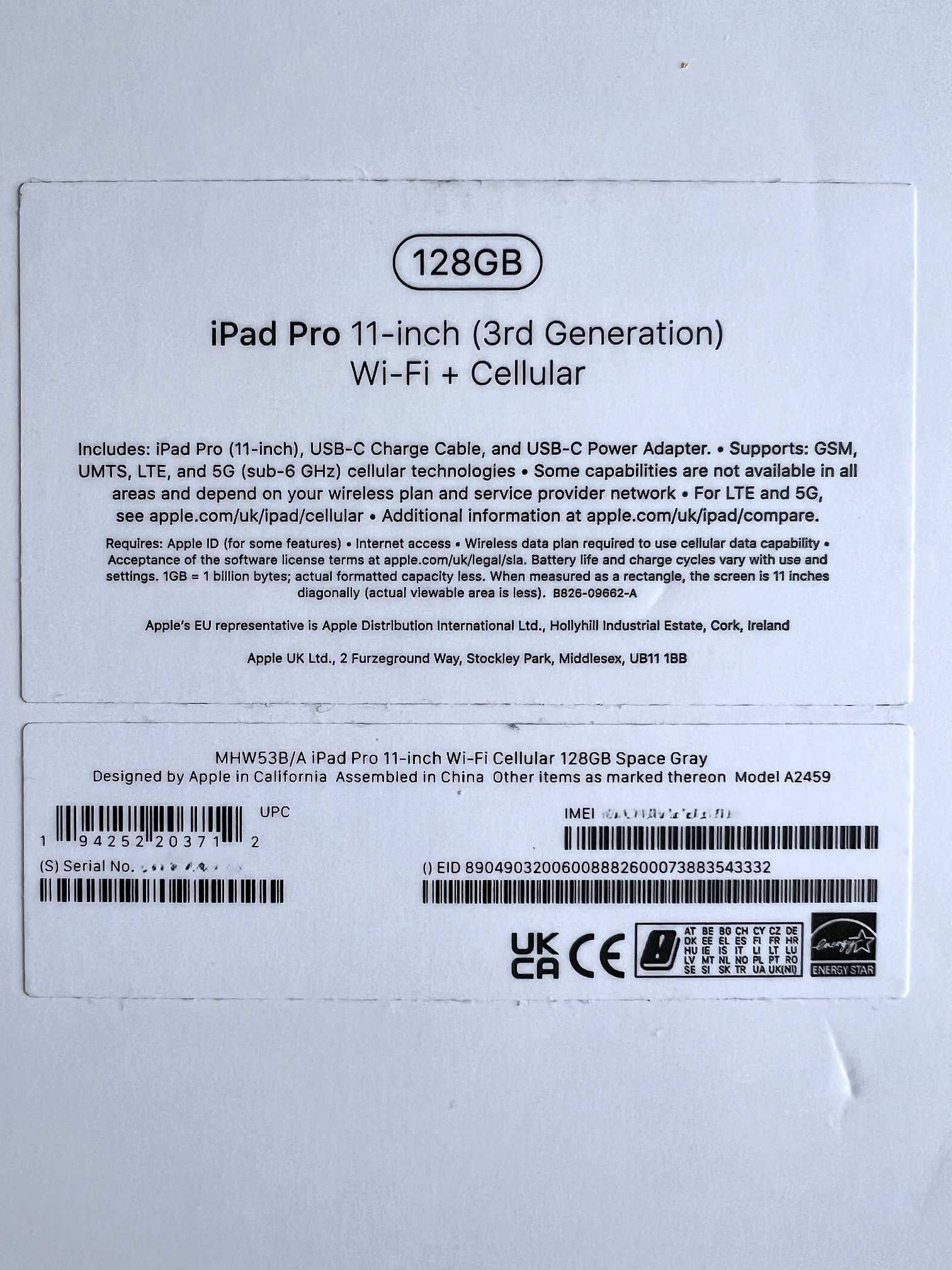Apple iPad 11 pro 3rd Gen - M1 чип, WiFi + 5G, като нов с екстри