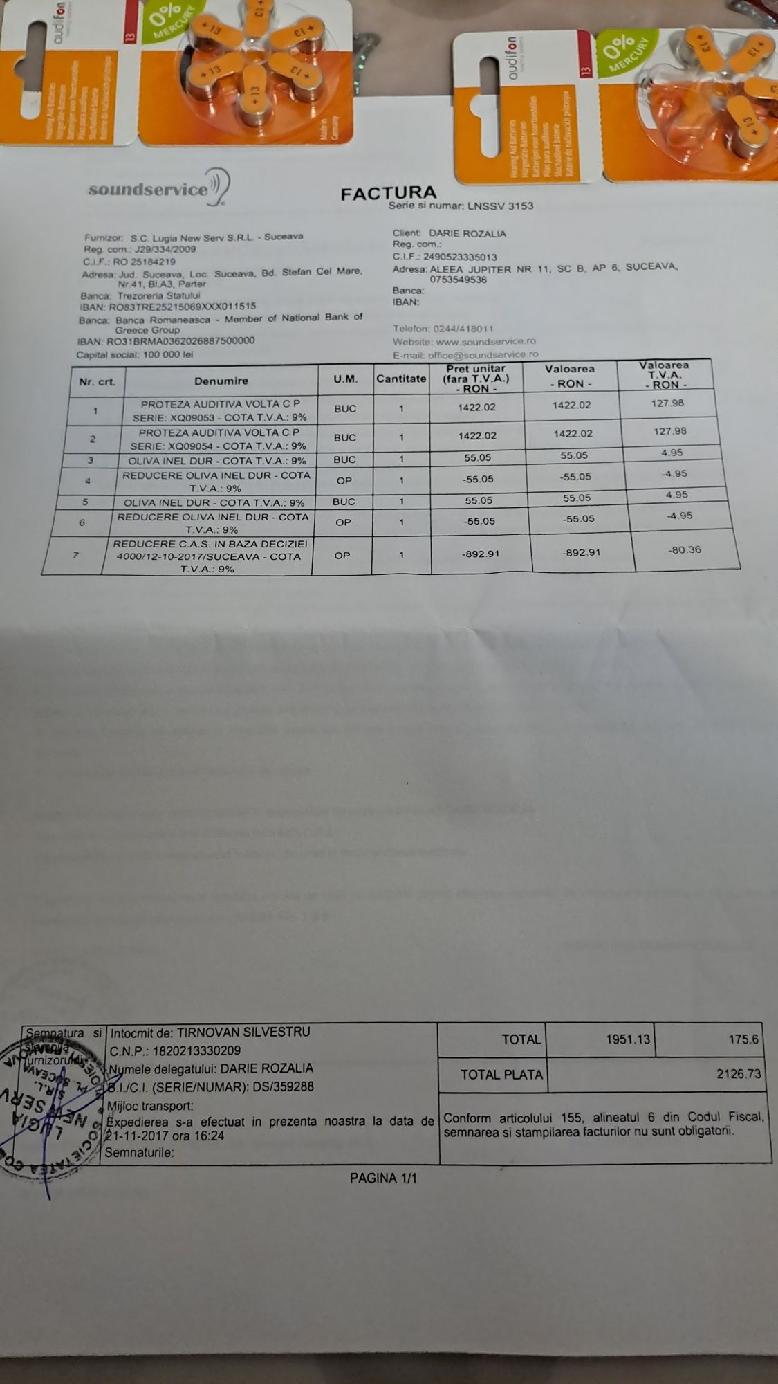 Vand aparate auditive