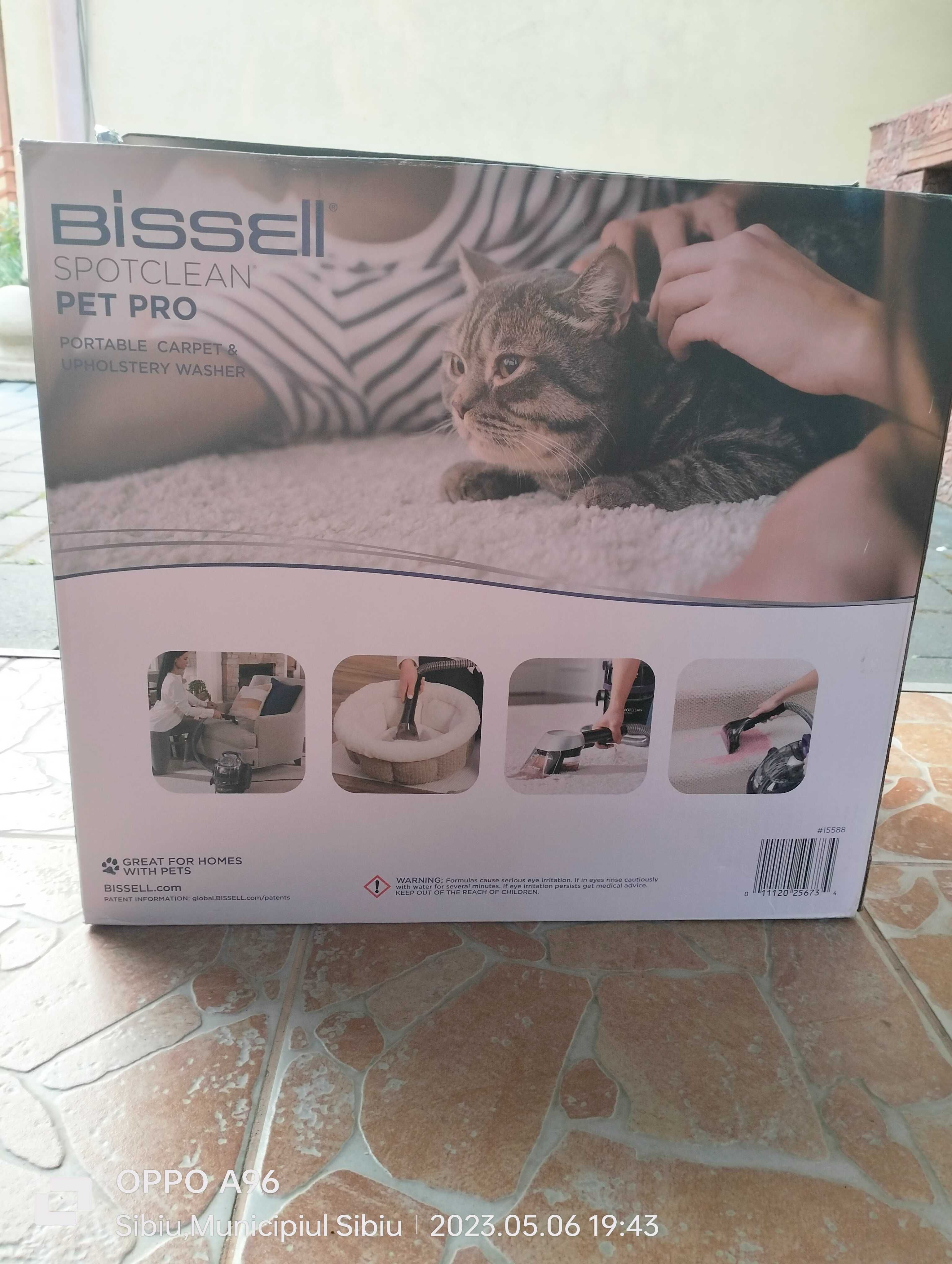 Aspirator pentru curățarea tapițerii Bissell Spotclean pet Pro