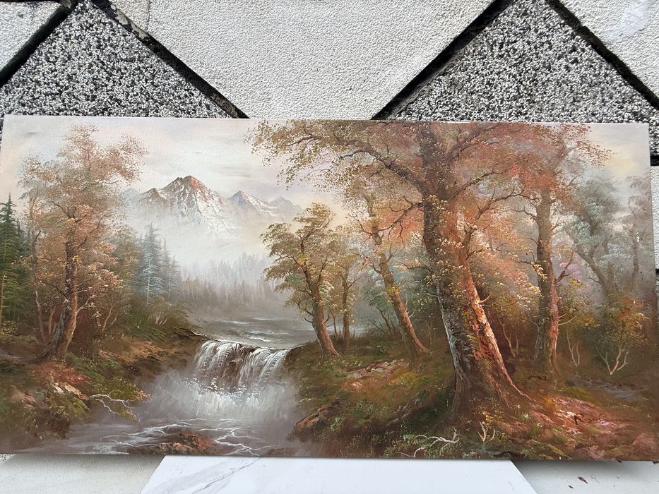 ГОЛЯМА Картина с маслени бои, 120*60 ФРЕНСКИ ВНОС