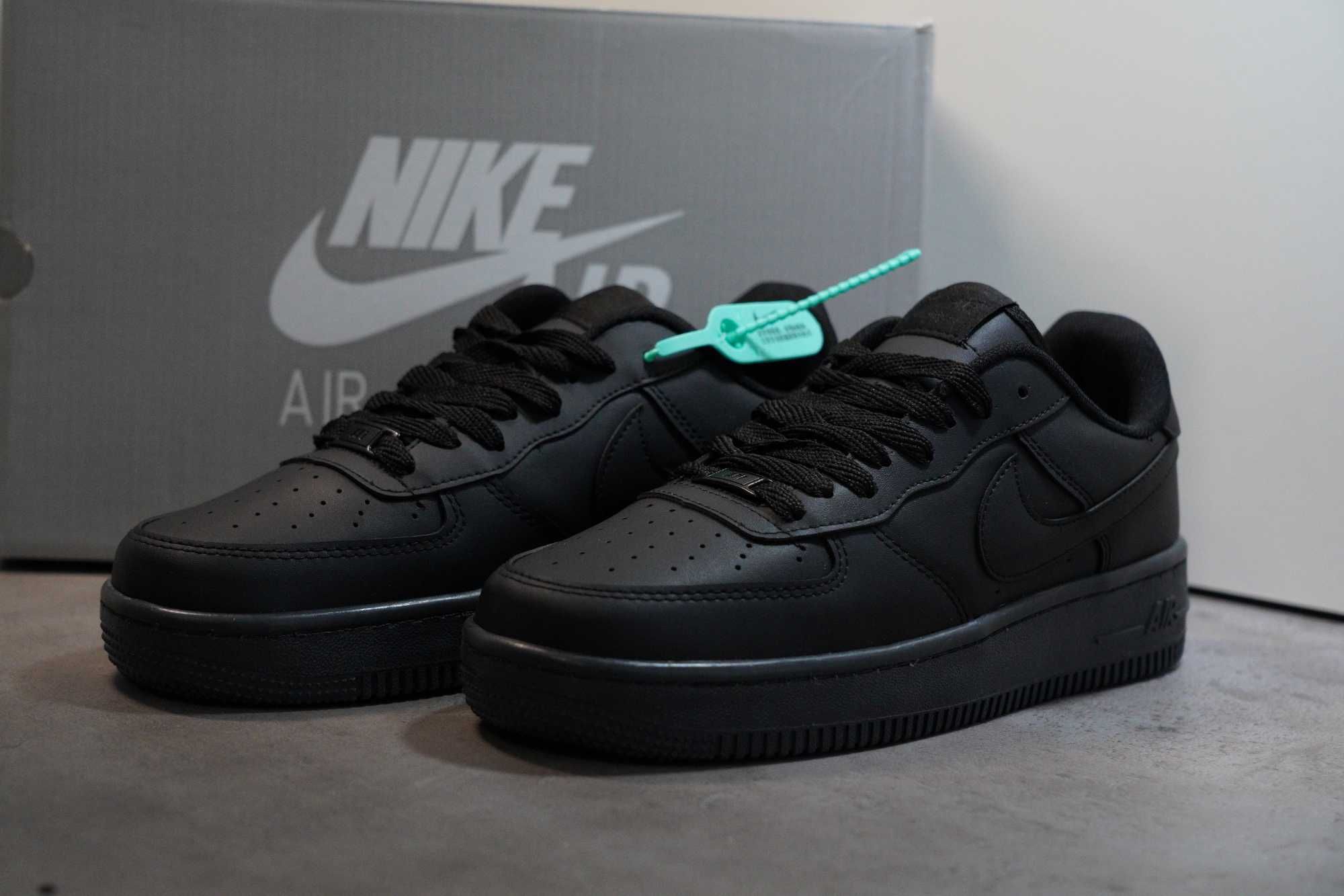 Adidasi NIKE AIR FORCE 1 low Black , Produs Nou - Full Box, Premium