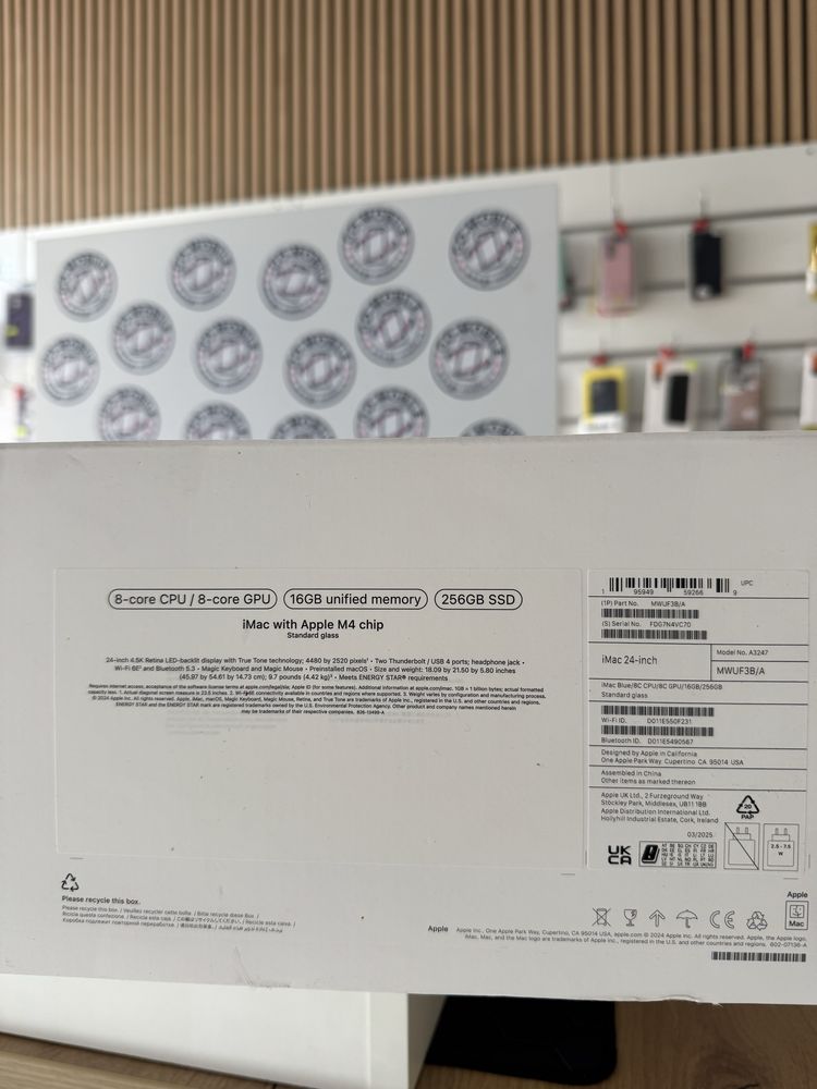 Apple iMac M4 - 16GB/256GB - 4.5K Retina - Nou - Sigilat -Garantie