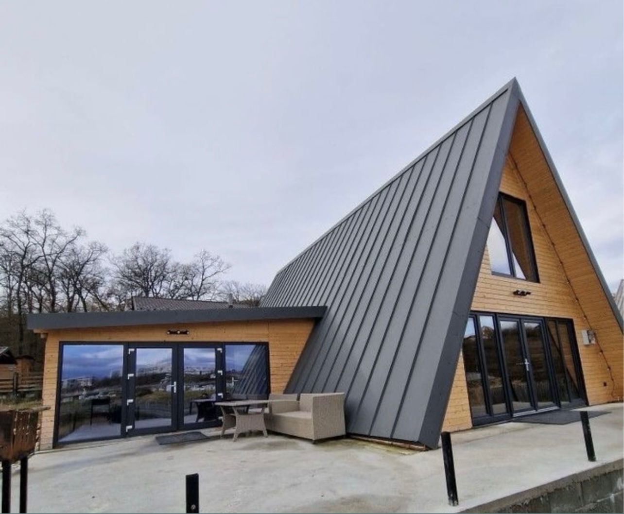Cabane tip A din lemn diferite dimensiuni