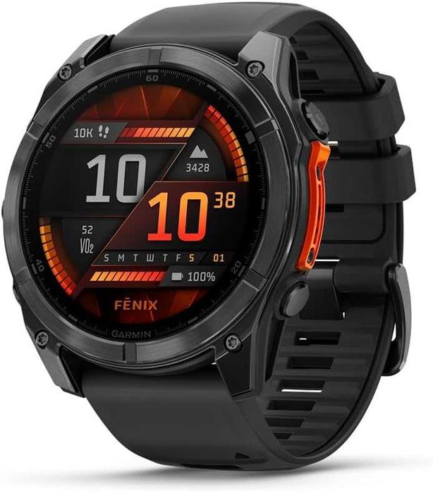 Garmin Fenix 8 51 mm AMOLED GPS Smartwatch Slate Gray with Black